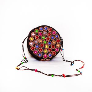 Multi-Color Buttons Ladies Hand & Shoulder Bag 43