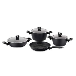Karaca Bio Diamond 7 Pcs Antibacterial Cookware Set With Handle and Induction Base