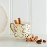 English Home White & Gold 350ml Mug