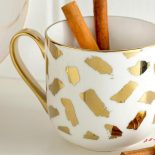 English Home White & Gold 350ml Mug 01